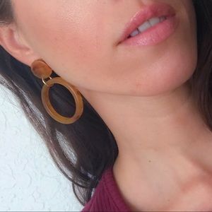 Tortoise dangle earrings